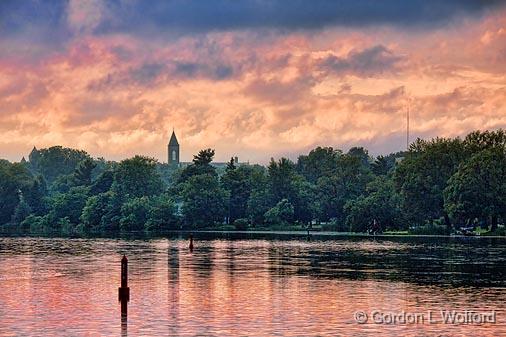 Smiths Falls At Sunset_17595.jpg - Rideau Canal Waterway photographed at Smiths Falls, Ontario, Canada.